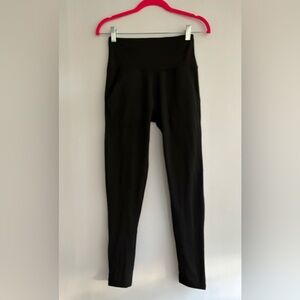 Black Fleece Lined Leggings with pockets